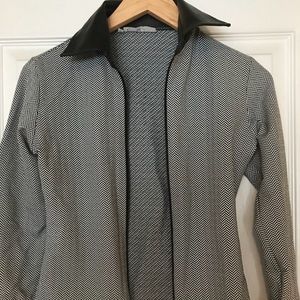 Geometric fitted Rayure jacket